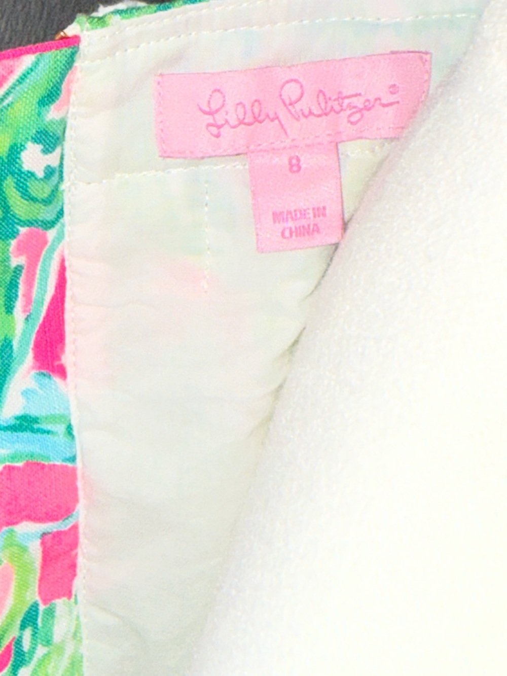 Lilly Pulitzer Gaby Shift Dress Size 8 Raz Berry Catty Shack print - Picture 4 of 4